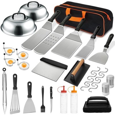 18Pcs Flat Top Grill Tools Set for Blackstone Outdoor BBQ Griddle Accessories