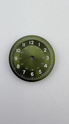 #ad 29mm Black Blue White Green Luminous Watch Dial Face Fit NH35 PT Miyota Auto $15.00