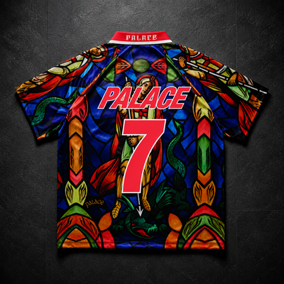 Palace x Nike England Dri-Fit Jersey Bright Crimson Men's Size S
