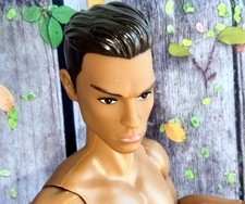 NUDE SUPERMODEL DOLL MALE BJD BRUNETTE 35CM S...