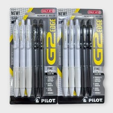 G2 Edge Pens Black Ink Fine Point 0.7mm Premium Gel Roller Pilot Japan 2-5pk Lot