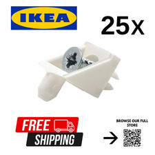 Ikea Komplement Pax Wardrobe White Shelf Support/Plug/Pins/Brackets  101558 X 25