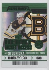 2019-20 Upper Deck Credentials Debut Ticket Access Green 1/25 Jack Studnicka l7p