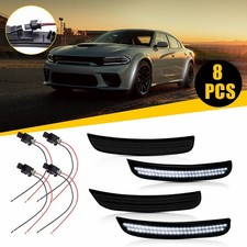 4x Led Side Marker White Light Harness Connector For Dodge Charger 2015-2022 F
