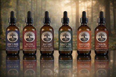 6 Set Dual-Extract Mushroom Tinctures, Humble Roots Mushroom Farm LLC New Sealed