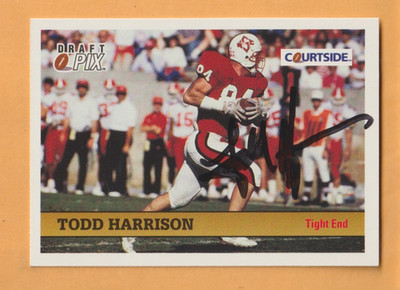 Todd Harrison NC State Wolfpack AUTO Signed 1992 Courtside