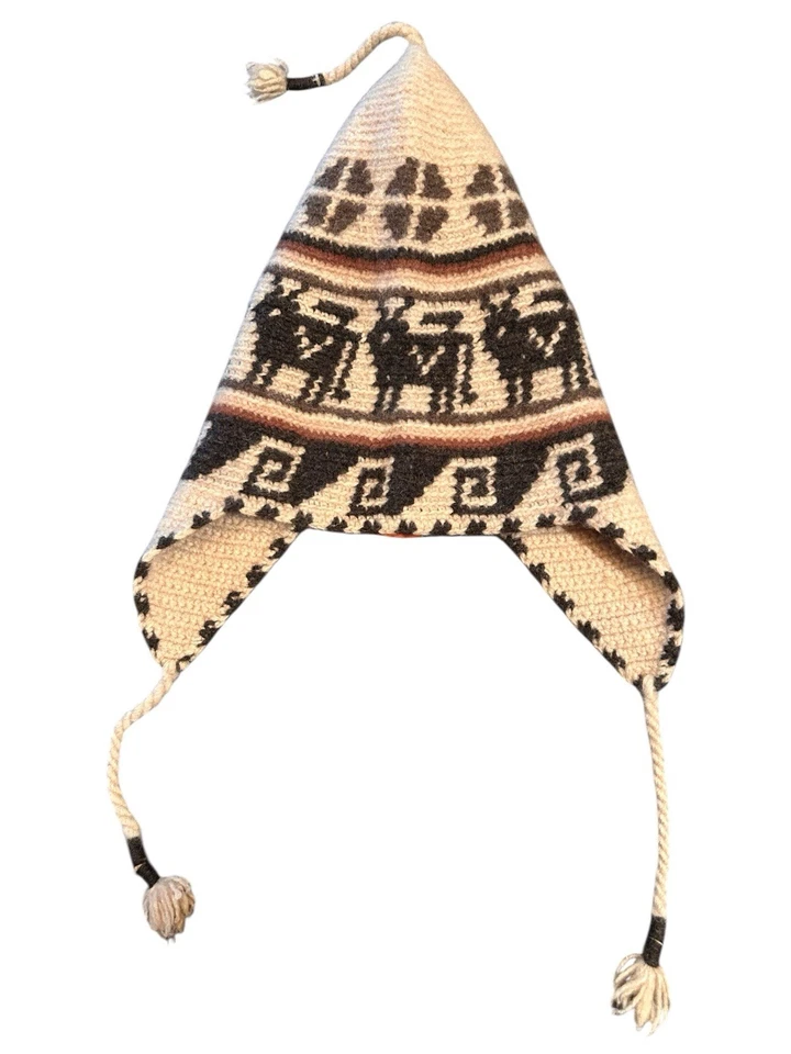 Rare Polo Ralph Lauren RL Moose Christmas Hat Wool Ear Flaps Preowned Good - Image 3 of 4