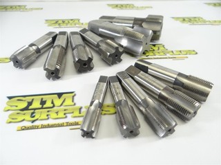 LOT OF 11 METRIC HSS 4 & 6 FLUTE TAPS M15 X 1.0 TO M38 X 1.5 W.GERMANY