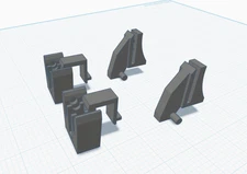 Hinges Replacement for Thorens Turntables Dust Cover - Reinforced Design