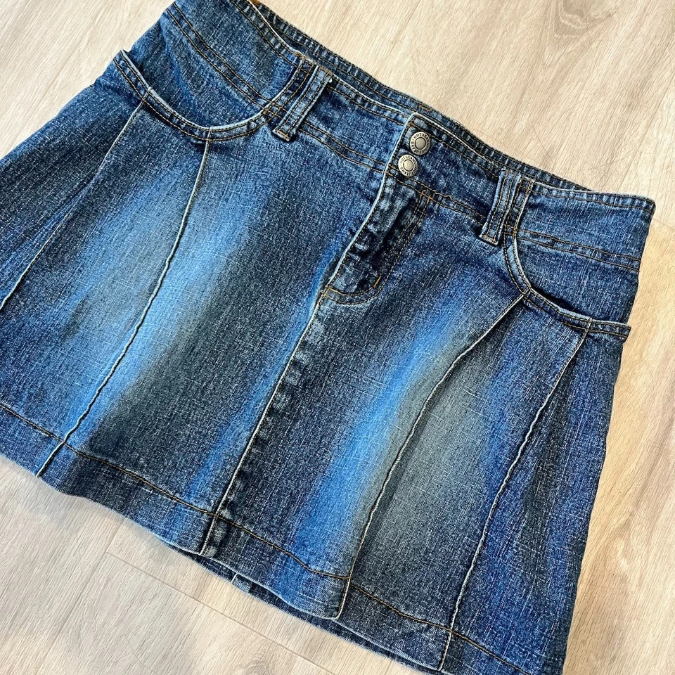 Mini falda vaquera vintage Y2K Out Jeans para mujer talla 7/28" Foto 2 de 4