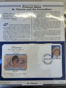 St Vincent And The Grenadines Dis is Memorial First Day Cover