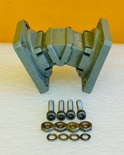 MDL 529 (WR-112) 7.05 to 10 GHz, 3", Choke Flanges,  45° Waveguide Bend. Tested!