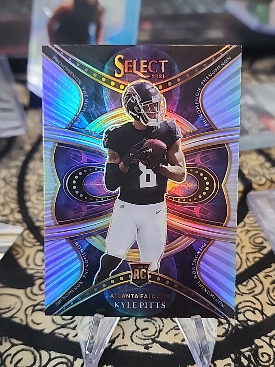 2021 Panini Select Kyle Pitts RC #PHE-21 Rookie Phenomenon Silver Prizm Falcons
