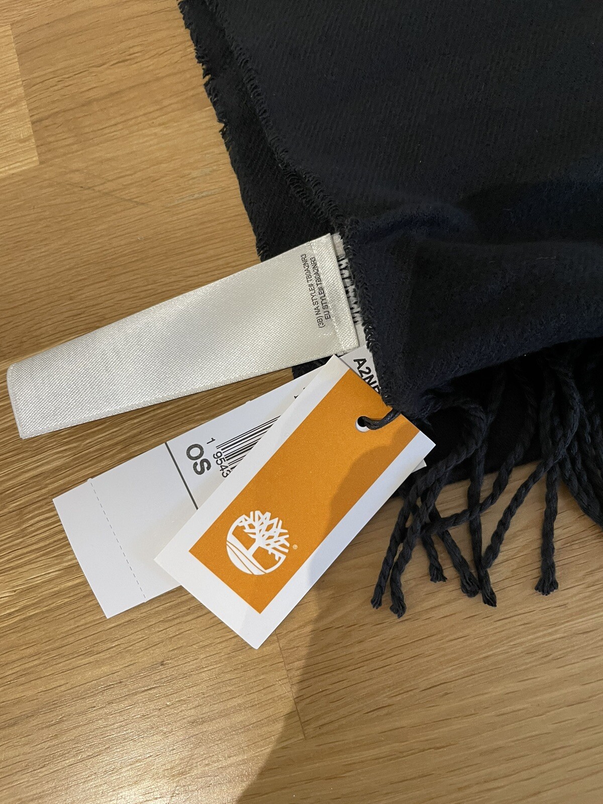 Timberland Scarf In Tube Black Brand New Scarves Winter Gifts Acrylic Logo Soft image 3