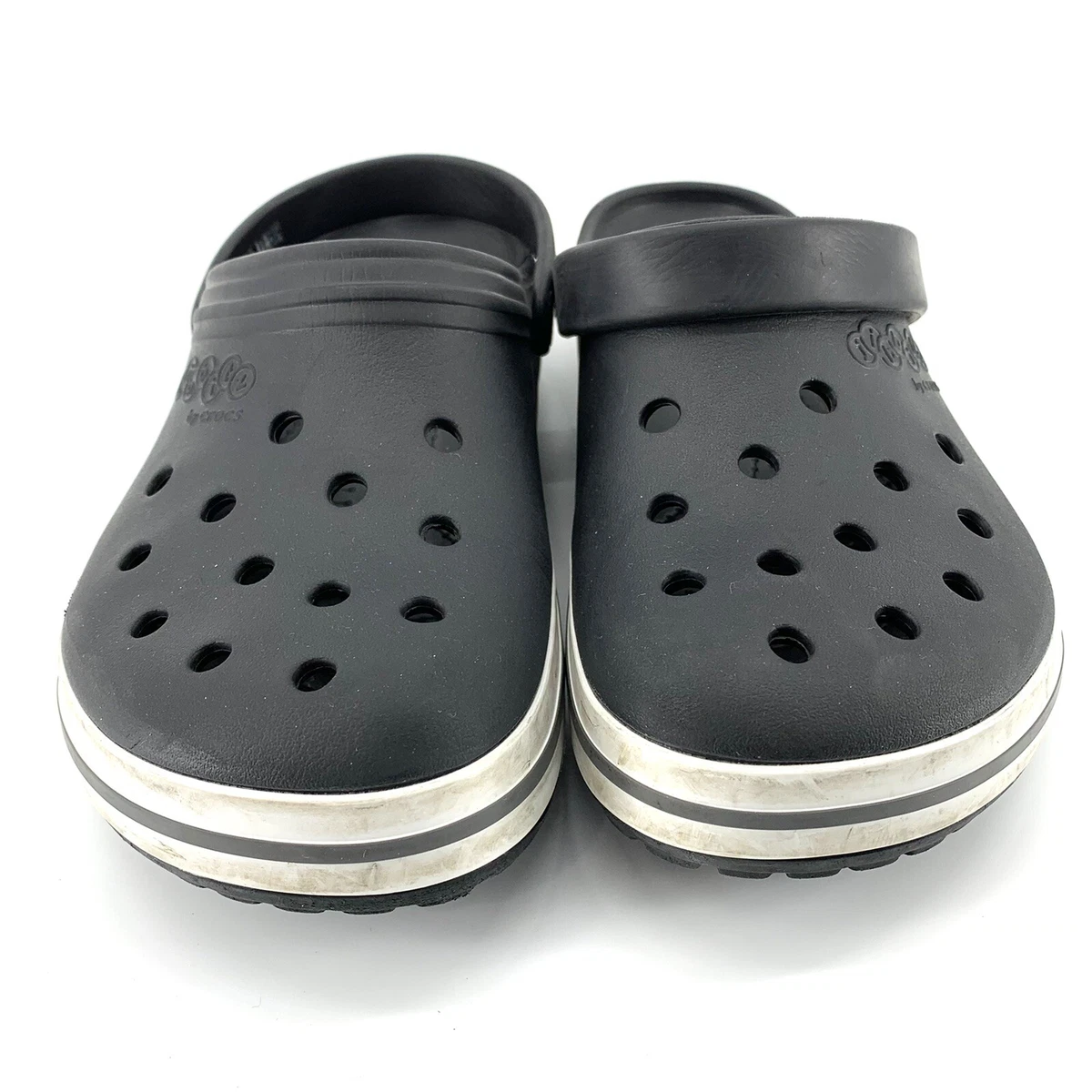 CROCS JIBBITZ BLACK & WHITE NUMBER 7