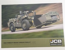 JCB High Mobility Rough Terrain Forklift HMRTF Leaflet Military 2009