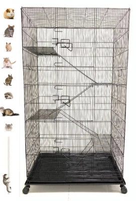 MCAGE 55" X-Large 5-Levels Ferret Chinchilla Sugar Glider Rats Mice Degu Animal Cage
