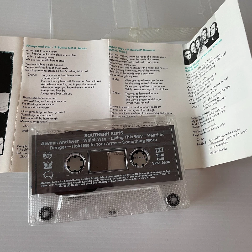 Cassette Southern Sons Southern Sons Tape 1990 Australian Rock 1980s 1990s - Image 3 of 4