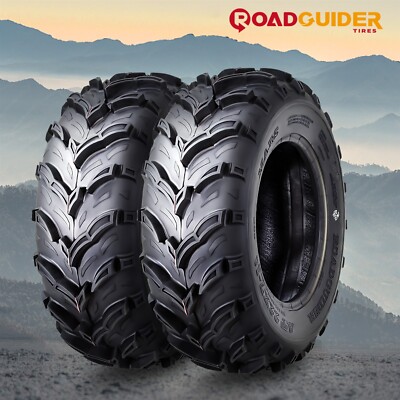 Set 2 ATV Mud Tires 22x7-11 22X7X11 6PR for Honda Recon 250 Suzuki