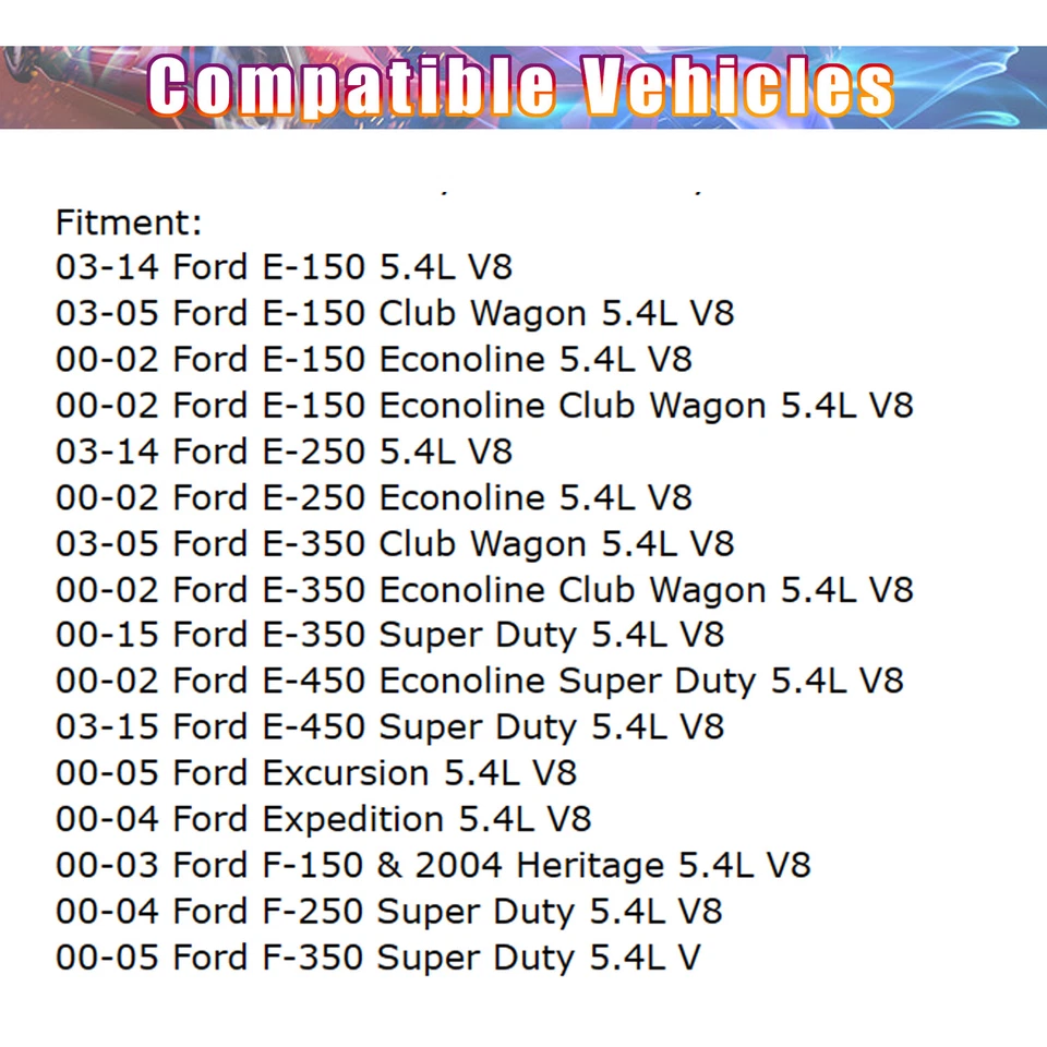 Upper Intake Manifold w/ Gaskets For Ford E-150 E-250 E-350 Super Duty F-150 - Image 2 of 4