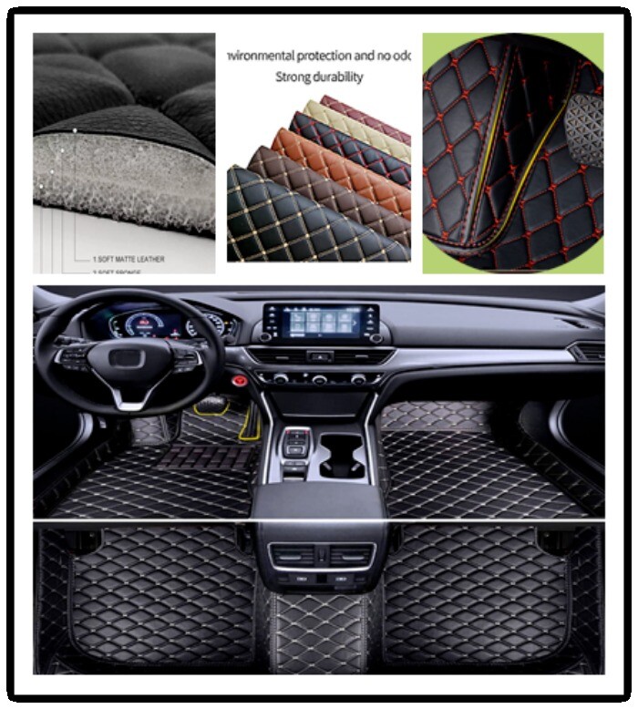 Car Floor Mats Fit Fiat 500 500L 500X Auto Carpets Mats Waterproof Car