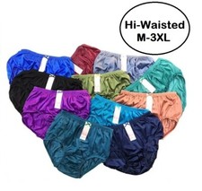 Nylon Panties Knickers Panty Hi-Waisted Unisex Underwear Soft Undie 12 Pcs New
