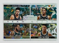 2019-20 PANINI CONTENDERS TEAM QUADS DERRICK WHITE ALDRIDGE DEMAR CRACKED #/25