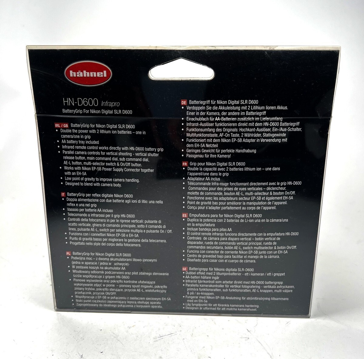 Brand New Hahnel HN-D600 Battery Grip UK