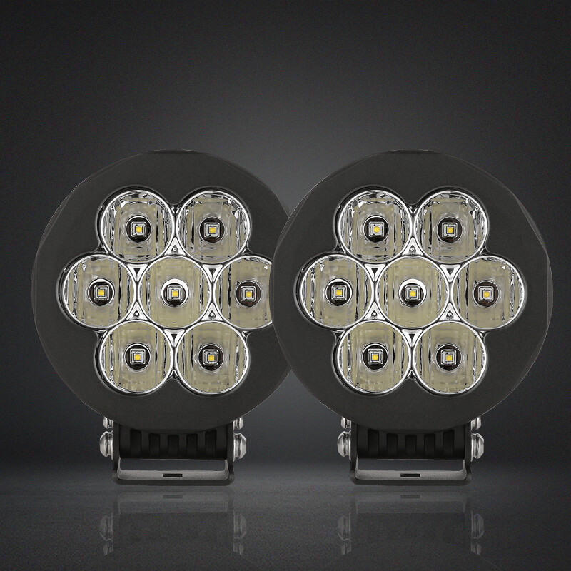 Pair 6inch OSRAM LED Driving Lights Spot Beam Black Offroad Truck 4x4