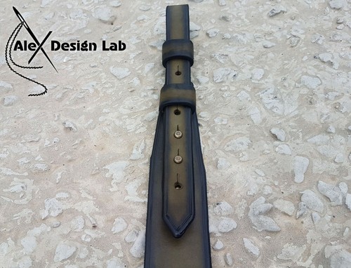 Rifle Leather Strap Hunting Tactical Shotgun Rifle Sling Gun Leather Genuine - Picture 18 of 44