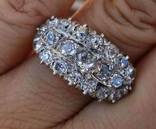 1.18Ct White Round CZ Antique Engagement Ring In Solid 925 Sterling Silver