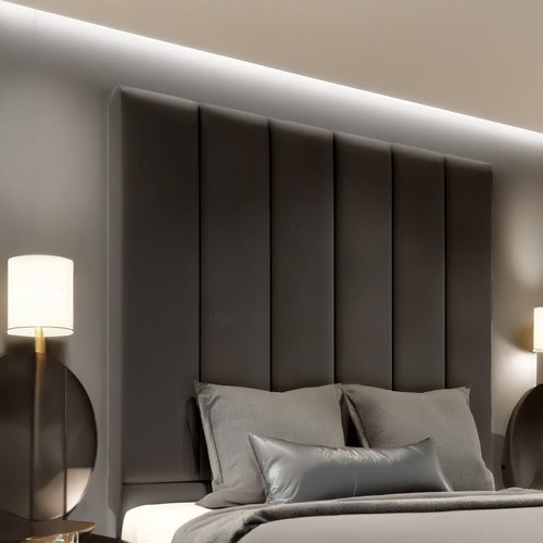 Panels Tallest Plush velvet Fabric Upholstered Headboard for divan bed frame - Picture 13 of 48