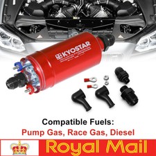 380LPH High Flow Inline External Electric High Pressure Fuel Pump 12V Racing UK