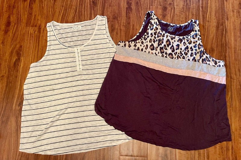Women’s Shirt Size 3x, Plus, Maurices, 24/7, Floral, Stripe, Tank, Spring