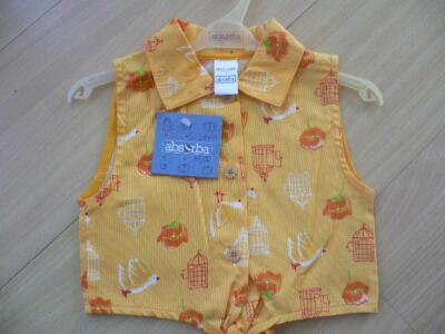 ABSORBA MÄDCHEN  SOMMERBLUSE gelb Gr. 5A/110 %%