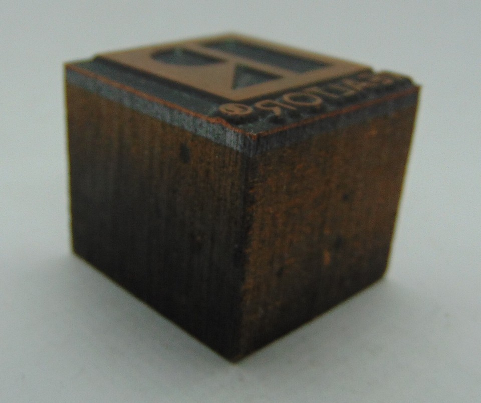 Printing Letterpress Printers Block R Realtor | eBay