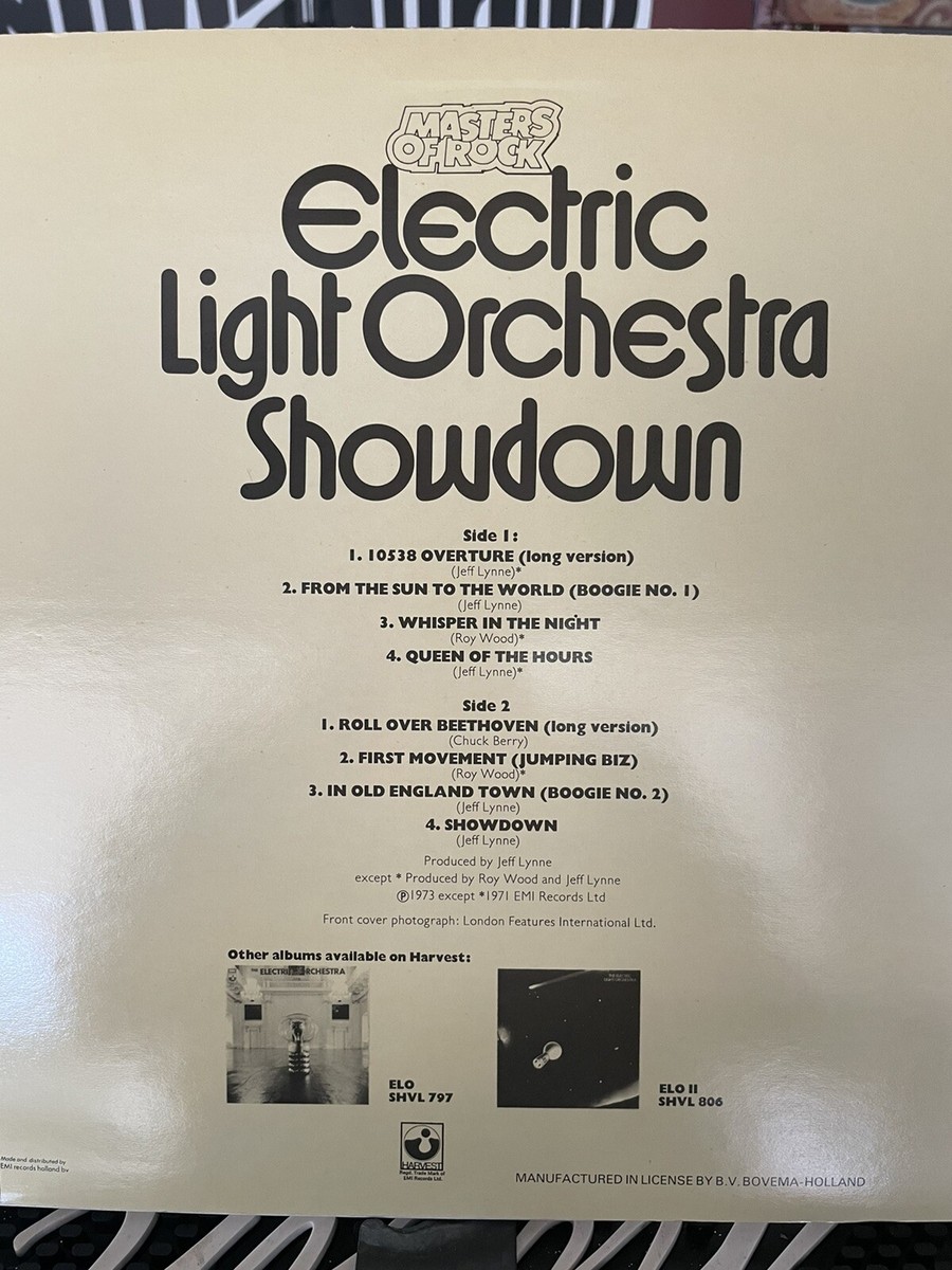 1974 Electric Light Orchestra ELO SHOWDOWN MASTERS OF ROCK LP PINK