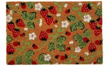 Strawberry Doormat - Coconut Coir Non Slip - 60 x 40CM - Brand NEW