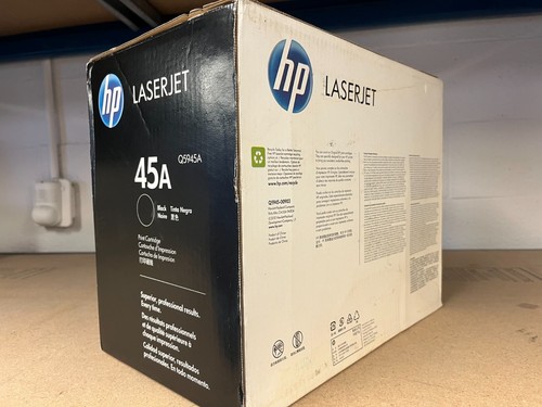Genuine HP Q5945A 45A Black toner factory sealed imperfect box see pics - Picture 2 of 3