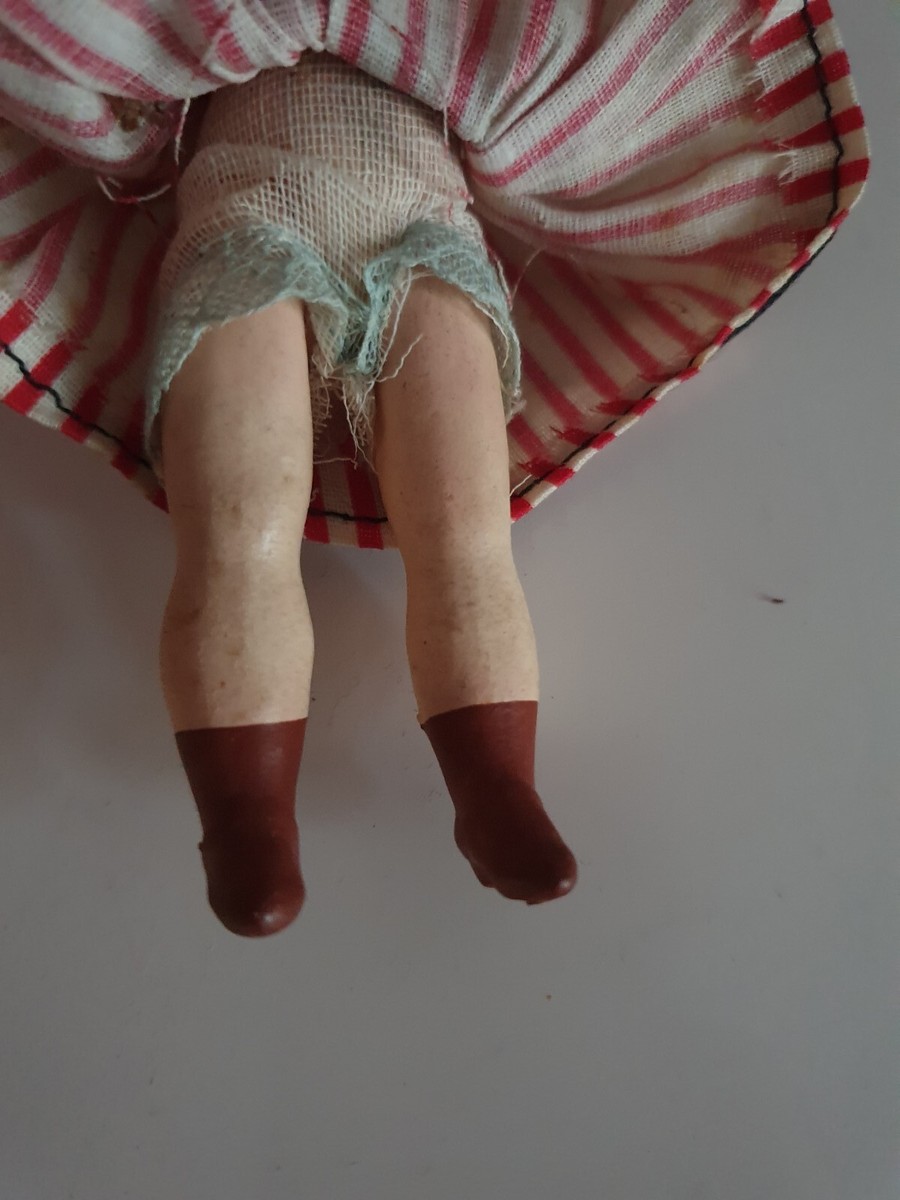 POUPÉE ANCIENNE Mains Pied En PLOMB ??mignonnette De 13 Cm Environ EUR