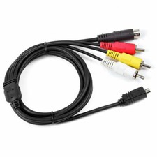 AV A/V TV Video Cable Cord Lead For Sony DCR-DVD105/e DCR-DVD103/e/v Camcorder