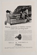 1930 Bell  Howell Filmo Camera For Personal Movies Vintage Print Ad Original
