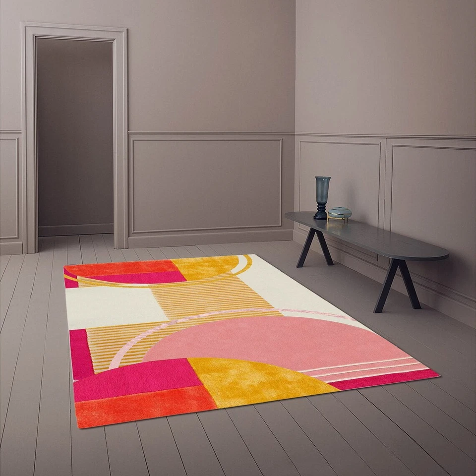 5x8 Tufted Rug Handmade, 7x10, 8x11, 8x14, 9x13, Geometric Design Bed Living roo - Image 4 of 4