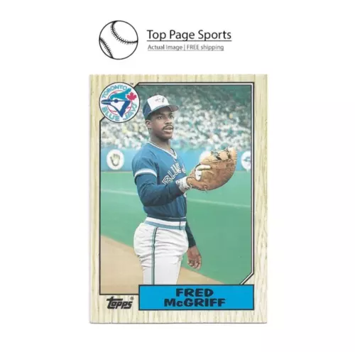 Fred McGriff [Rookie] 1987 Topps Traded #74T Toronto Blue Jays FREE shipping RC