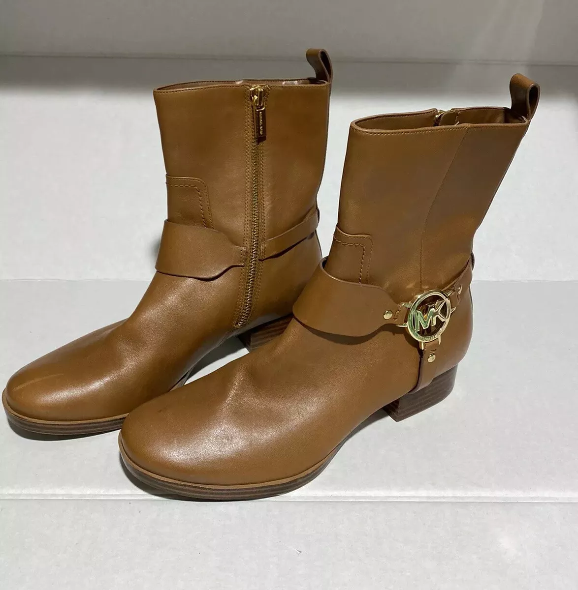Michael kors tan ankle boots sale