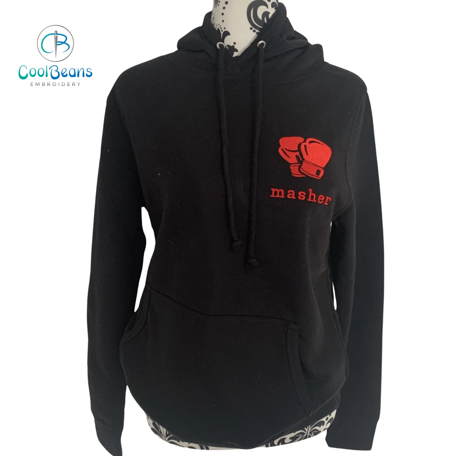 Boxing Embroidered Personalised Hoodie