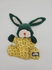 Europlay Plüschtier Hase vintage starline sehr selten samt #1 grün gelb Sterne 