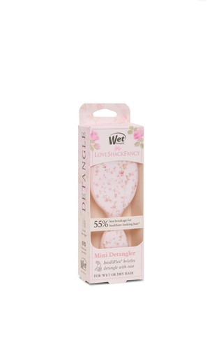 Wet Brush x LoveShackFancy Mini Detangler Hair Brush (IN HAND) English Ivy Pink - Picture 2 of 7