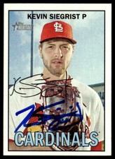 2016 Topps Heritage Kevin Siegrist Auto St. Louis Cardinals #397 Signed IP
