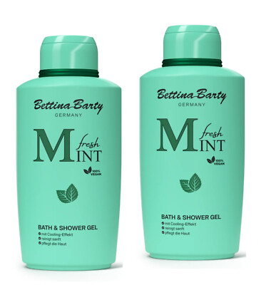 Bettina Barty FRESH Mint Bath/Shower Gel  2 x 500ml Sommerduft 2024 NEU ! BUNDLE
